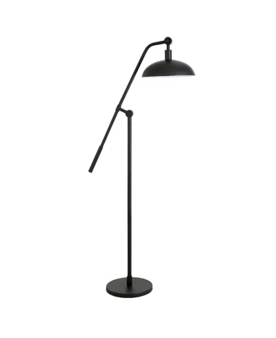 Hudson & Canal Devon Floor Lamp With Boom Arm In Blackened Bronze