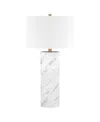 Hudson & Canal Elise 29.5" Metal Table Lamp With Fabric Shade