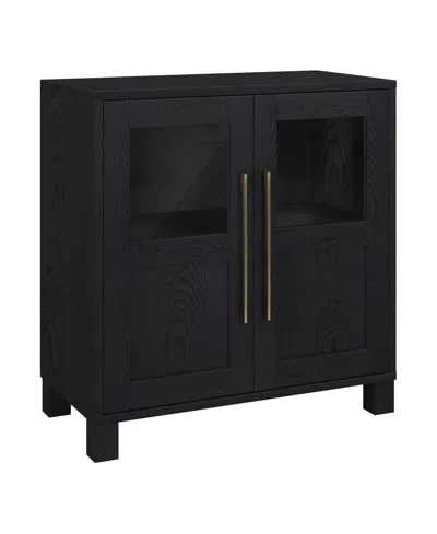 Hudson & Canal Holbrook 28" Wide Rectangular Accent Cabinet In Black