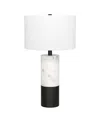 Hudson & Canal Liana 23.75" Metal Table Lamp With Fabric Shade