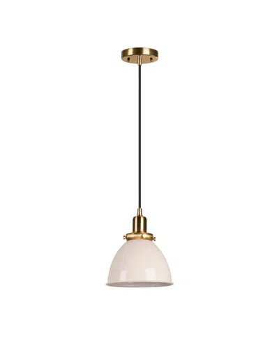 Hudson & Canal Madison 8" Wide Metal Pendant
