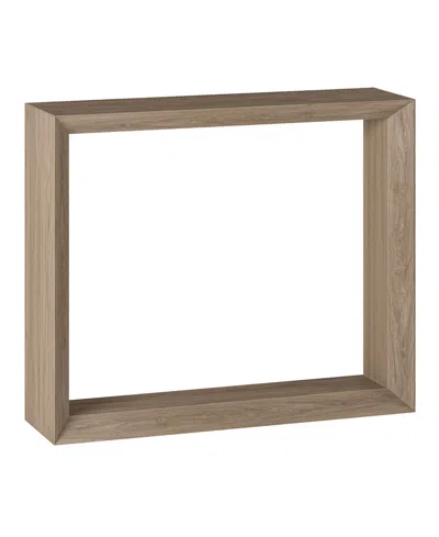 Hudson & Canal Osmond 36" Wood Wide Rectangular Console Table In Antiqued Oak