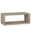 Hudson & Canal Osmond 48" Wide Rectangular Coffee Table In Antiqued Gray Oak
