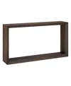 HUDSON & CANAL OSMOND 55" WIDE RECTANGULAR CONSOLE TABLE IN ALDER BROWN