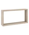 Hudson & Canal Osmond 55" Wide Rectangular Console Table In Alder White In Alder White