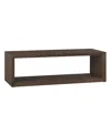 Hudson & Canal Osmond 58" Wide Rectangular Coffee Table In Alder Brown In Alder Brown