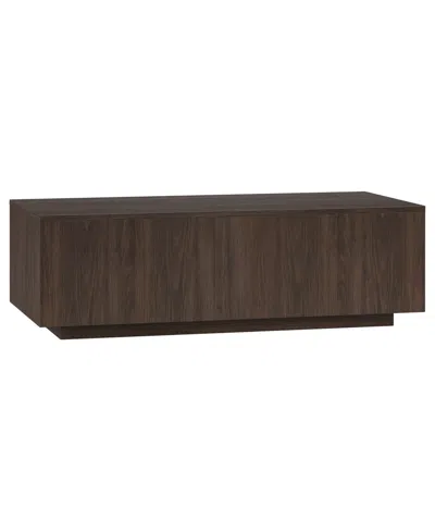Hudson & Canal Paxton 48" Wide Rectangular Coffee Table In Brown