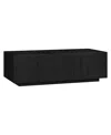 Hudson & Canal Paxton 48" Wide Rectangular Coffee Table In Black