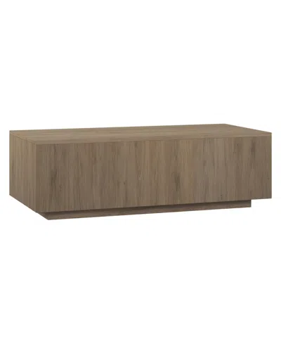 Hudson & Canal Paxton 48" Wide Rectangular Coffee Table In Tan,beige
