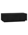 Hudson & Canal Paxton 48" Wide Rectangular Coffee Table In Black