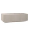 Hudson & Canal Reyes 48" Wide Rectangular Fluted Coffee Table In Neutral