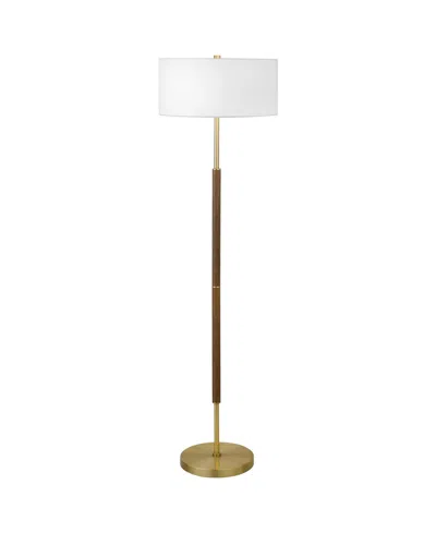 Hudson & Canal Simone 61" Metal 2-light Floor Lamp