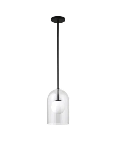 Hudson & Canal Sondre 7.88" Metal Ide Double Layer Pendant In Brown