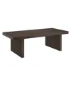 Hudson & Canal Soren 48" Wide Rectangular Fluted Coffee Table In Brown