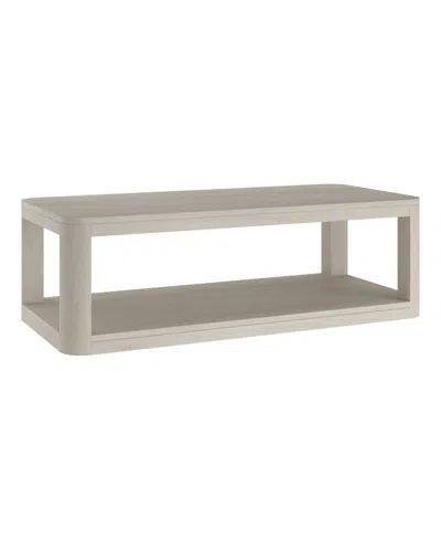 Hudson & Canal Stellan 47" Wood Wide Rectangular Coffee Table