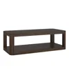 Hudson & Canal Stellan 47" Wood Wide Rectangular Coffee Table