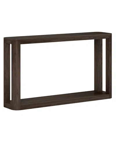 Hudson & Canal Stellan 52" Wood Wide Rectangular Console Table In Alder Brown
