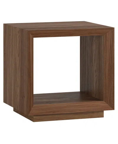 Hudson & Canal Tannen 22" Wide Rectangle Side Table In Brown
