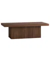 Hudson & Canal Torren 48" Wide Rectangular Fluted Coffee Table