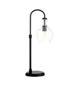 Hudson & Canal Verona 27" Glass Shade Tall Arc Table Lamp In Blackened Bronze