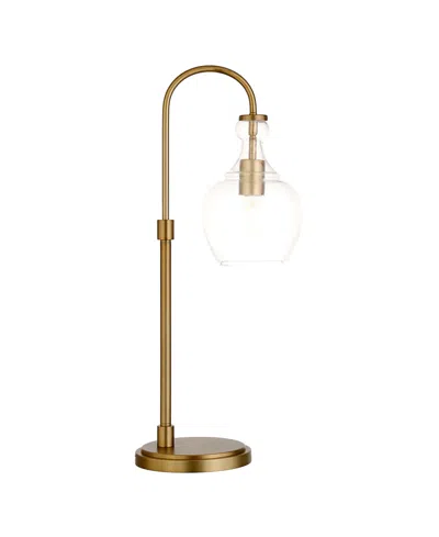 Hudson & Canal Verona 27" Metal Tall Arc Table Lamp In Gold
