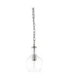 Hudson & Canal Verona 7" Wide Pendant With Glass Shade In Brushed Nickel