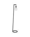 Hudson & Canal Weston 66" Glass Shade Tall Floor Lamp In Blackened Bronze