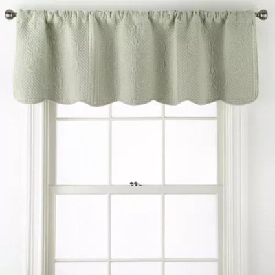 Hudson & Main Audrey Rod Pocket Valance In Gray