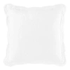 Hudson & Main Audrey Square Throw Pillow In White