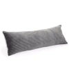 Hudson & Main Ribbed Body Pillow In Gray