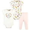 Hudson Baby 2 Bodysuits And Pant In Multi