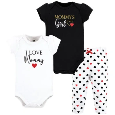 Hudson Baby 2 Bodysuits And Pant In Black