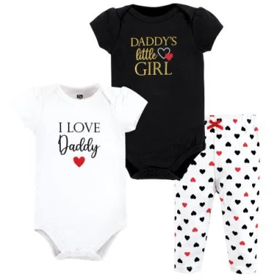 Hudson Baby 2 Bodysuits And Pant In Black