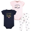 Hudson Baby 2 Bodysuits And Pant In Blue