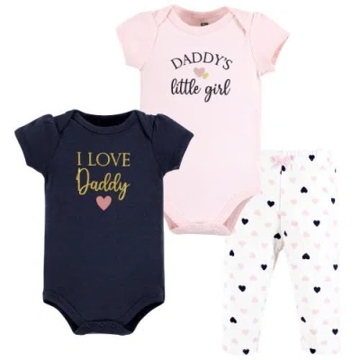 Hudson Baby 2 Bodysuits And Pant In Blue