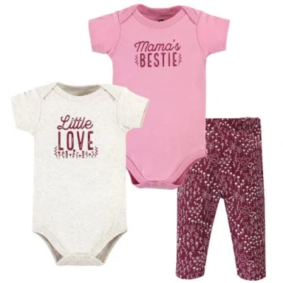 Hudson Baby 2 Bodysuits And Pant In Multi