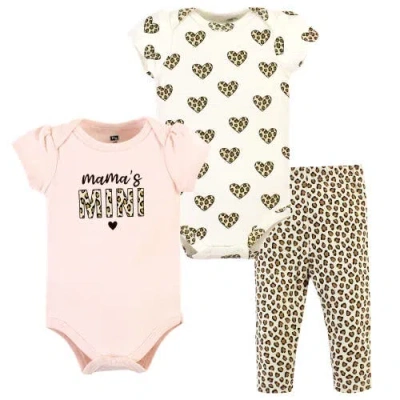 Hudson Baby 2 Bodysuits And Pant In Pink