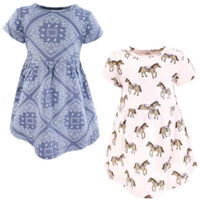 Hudson Baby 2pk Baby Dress Set In Blue