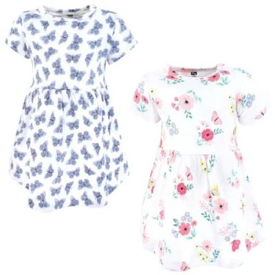 Hudson Baby 2pk Baby Dress Set In Brown