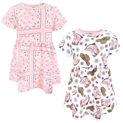 Hudson Baby 2pk Baby Dress Set In Brown
