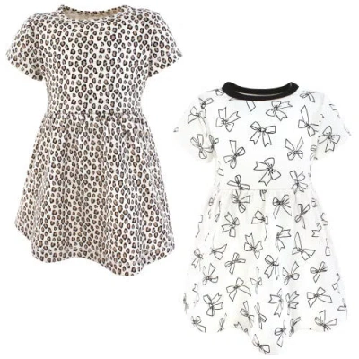 Hudson Baby 2pk Baby Dress Set In Brown
