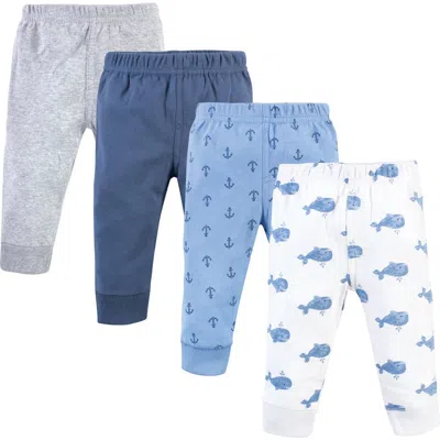 Hudson Baby 4-pack Pants Bottoms Set In Blue