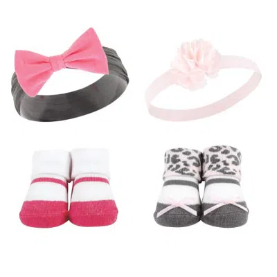 Hudson Baby 4pc Socks/headband Giftset (baby) In Multi