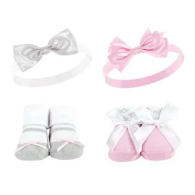 Hudson Baby 4pc Socks/headband Giftset (baby) In Multi
