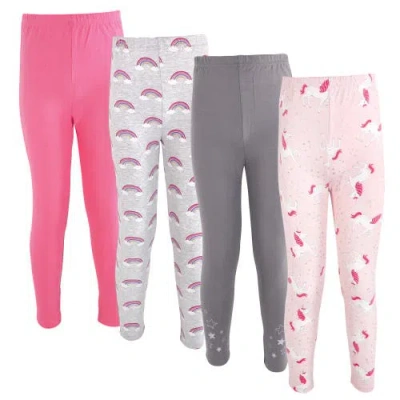 Hudson Baby Kids'  4pk Comfy Leggings Set In Multi