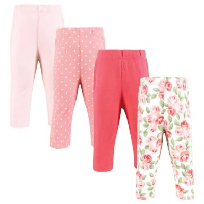Hudson Baby 4pk Everyday Pants Set In Pink