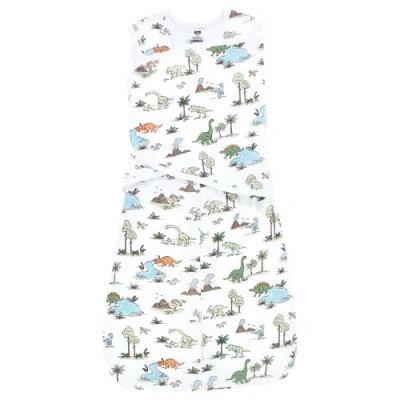 Hudson Baby Adjustable Swaddling Sleepwear In White