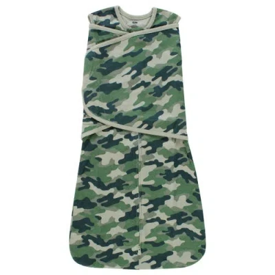 Hudson Baby Adjustable Swaddling Sleepwear In Green