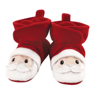 Hudson Baby Kids'  Animal Fleece Bootiesslipper Sock(baby) In Red