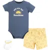 Hudson Baby Bodysuit, Short And Sock In Multi